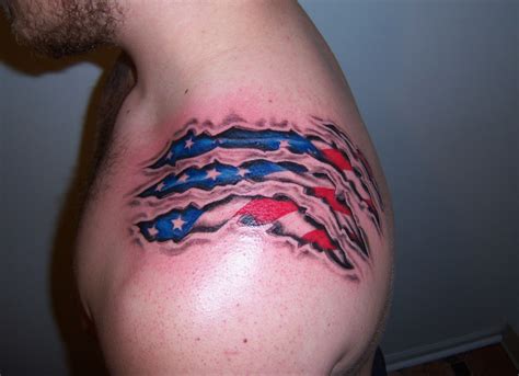 flag tattoo ideas|american flag skin tear tattoo.